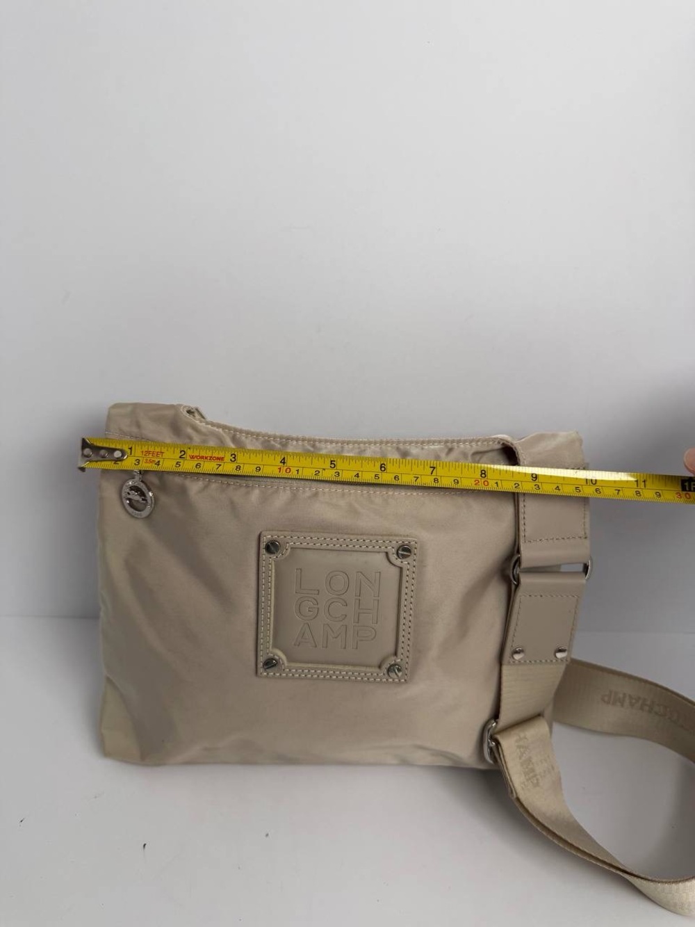 Longchamp Beige Nylon Crossbody Bag - Picture 2 of 11